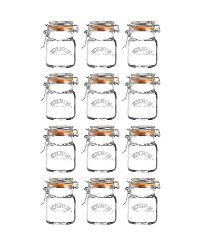 Kilner Spice Jar 2.4 Oz, Set Of 12 In Clear