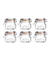 Kilner Square Clip Top Jar 17 Oz, Set Of 6 In Clear