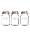 Kilner Square Clip Top Jar 68 Oz, Set Of 3 In Clear