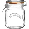 Kilner Square Clip Top Jar For Canning And Food Storage In Transparent