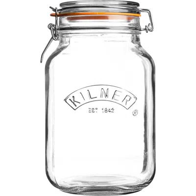 KILNER KILNER SQUARE CLIP TOP JAR FOR CANNING AND FOOD STORAGE