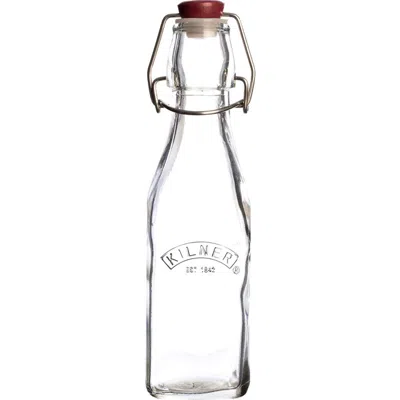 Kilner Square Swing Top Bottle, 9 Ounce In Transparent