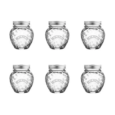 Kilner Strawberry Fruit Canning Jars 13.5 Fl oz In Clear
