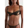 Kilo Brava Cutout Underwire Demi Bra In Black