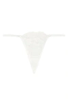 Kilo Brava Embroidered G-string In White