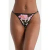 Kilo Brava Floral Embroidered G-string In Multi