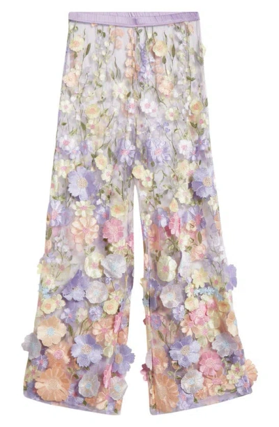 Kilo Brava Floral Embroidered Pyjama Trousers In Pastel Floral