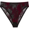 Kilo Brava Floral Flocked High Waist Briefs In Purple