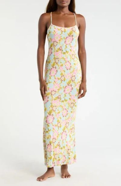Kilo Brava Floral Jersey Nightgown In Multi