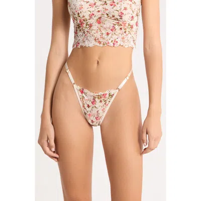 Kilo Brava Floral Lace G-string In Field Floral