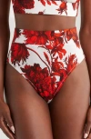 Kilo Brava High Waist Lounge Briefs In Chippendale Floral