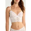 Kilo Brava Lace Longline Bralette In White