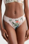 Kilo Brava Lace Trim High Leg Thong