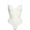 Kilo Brava Lace Underwire Bodysuit In White