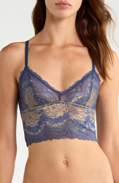 Kilo Brava Longline Lace Bralette In Multi