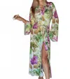 Kilo Brava Maxi Robe With Pockets In Spring Garden In Multi