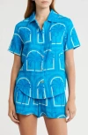 Kilo Brava Print Cotton Short Pajamas