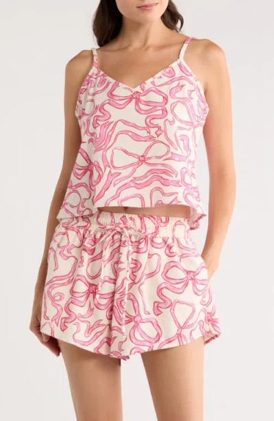 Kilo Brava Print Cotton Short Pajamas In Multi