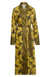 Kilo Brava Print Maxi Robe In Green