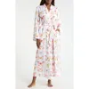 Kilo Brava Print Maxi Robe In White