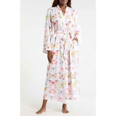 Kilo Brava Print Maxi Robe In White