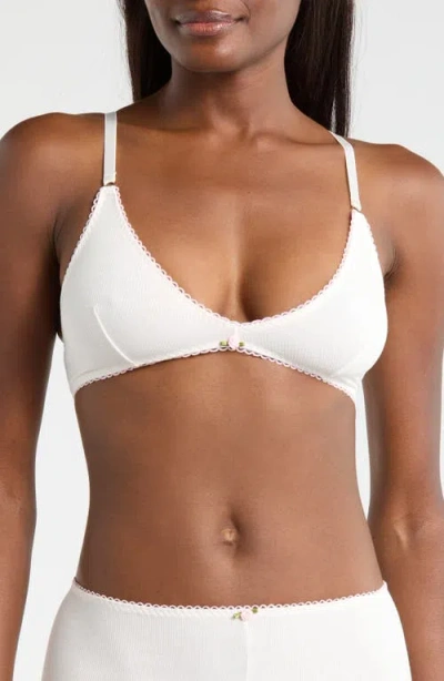 Kilo Brava Rib Bralette In White