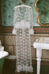 Kilo Brava Ruffle Lace Maxi Robe In White