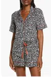 KILO BRAVA SHORT PAJAMAS COMPOSITION PRINT IN BLACK/WHITE