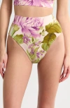 Kilo Brava Spring Garden High Waist Lounge Briefs In Spring Garden