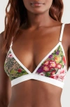 Kilo Brava Triangle Bralette In Multicolor Floral