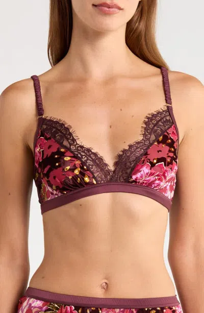 Kilo Brava Triangle Bralette In Brown