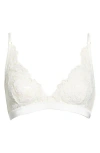 Kilo Brava Triangle Lace Bralette In White