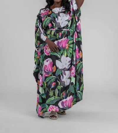 Kilo Brava Tropical Caftan In Summer Shadows In Multi