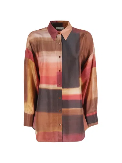 Kiltie Abstract-print Shirt In Multi