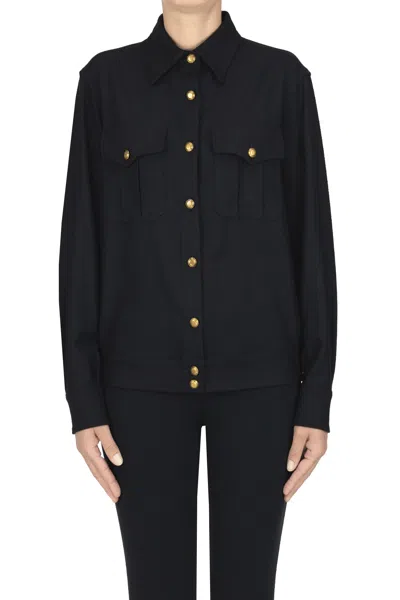 Kiltie Becka Shirt Jacket In Black
