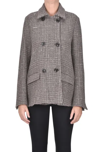 Kiltie Club Double-breasted Jacket In Gray