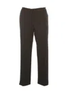 Kiltie Costes Slim Pants Cotton Bistretch In Brown
