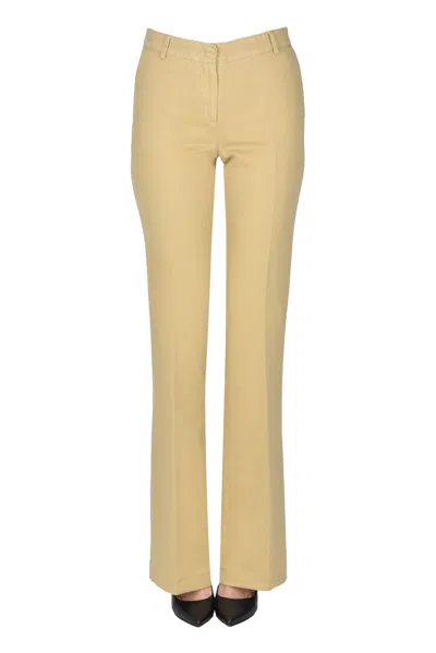 Kiltie Cotton And Linen Trousers In Neutral