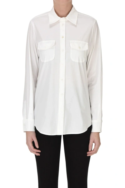Kiltie Cotton Shirt In White