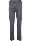 Kiltie "florette" Flared Trousers In Gray