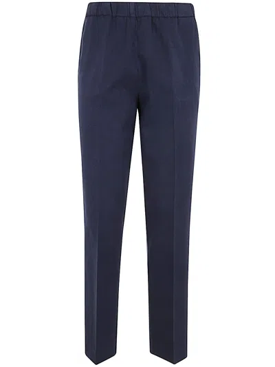 Kiltie George Stretch Elastic Waist Trousers In Blue