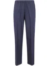 Kiltie "george" Wide Leg Trousers In Blue