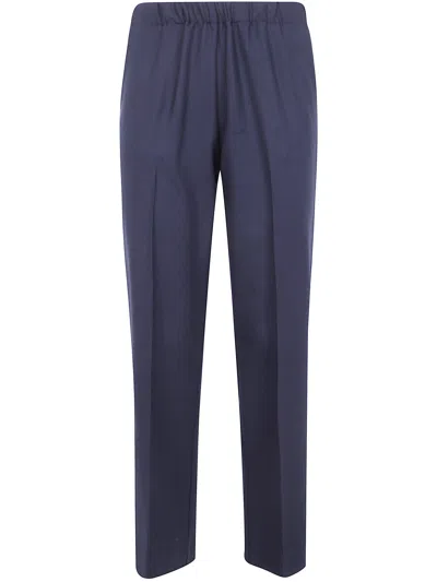 Kiltie "george" Wide Leg Trousers In Blue