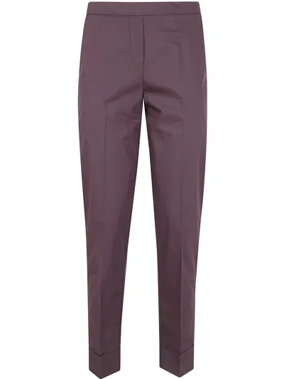 Kiltie Hugo Cuffed Trousers In Purple