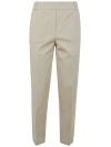 Kiltie Hugo Straight Leg Pants With Lapel In Beige