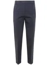 Kiltie Hugo Straight Leg Pants With Lapel In Blue
