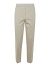 Kiltie Hugo Straight Leg Pants With Lapel In Brown