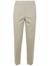 Kiltie Hugo Straight Leg Pants With Lapel In Brown