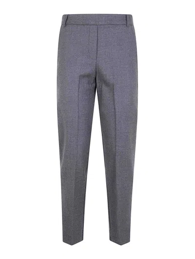 Kiltie Hugo Straight Leg Trousers In Gray