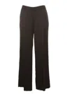 Kiltie Jo Flared Pants Elastic Behind In Brown